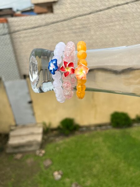 Bracelet perles colorées