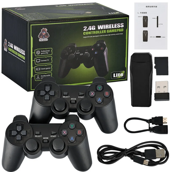CONSOLE DE JEU VIDÉO 20000 JEUX INTÉGRÉS 2.4 G CONTRÔLEU
