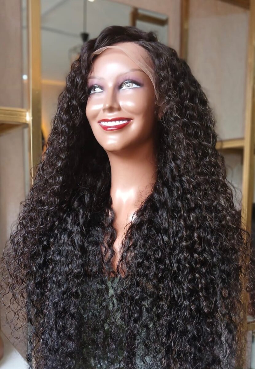 13*4 frontal deep weave curls wig in 20 inches