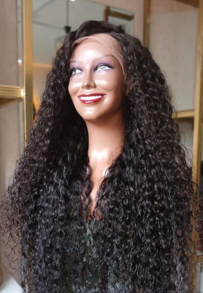 13*4 frontal deep weave curls wig in 20 inches