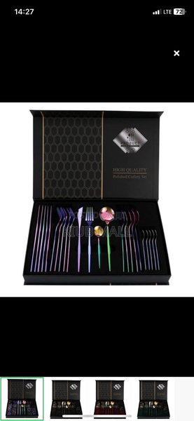 Golden cutlery