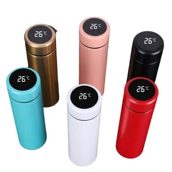 Thermos en acier inoxydable avec écran led