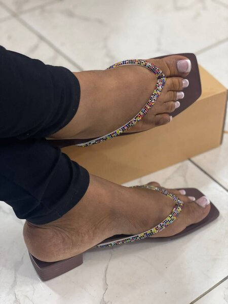 Nude Zara glitter slates