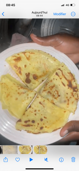 5 crêpes natures