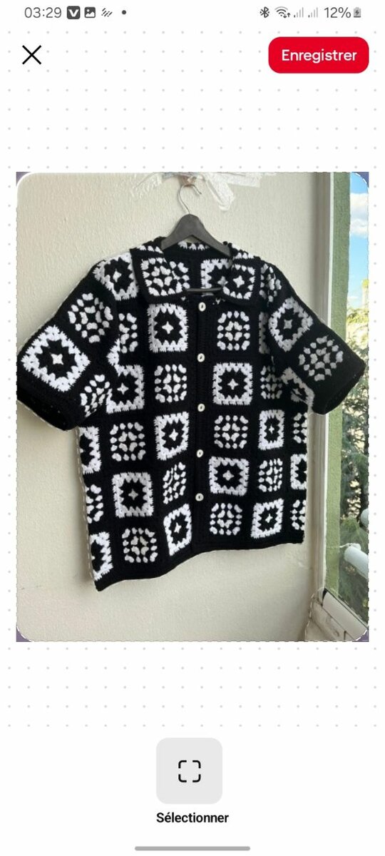 Chemise en crochet