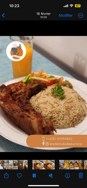 Repas Savoureux de Riz et Viande
