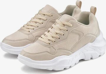 Baskets beige femme tendance