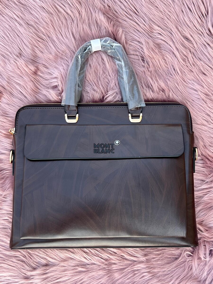 Montblanc Leather Laptop Bags for Gentlemen