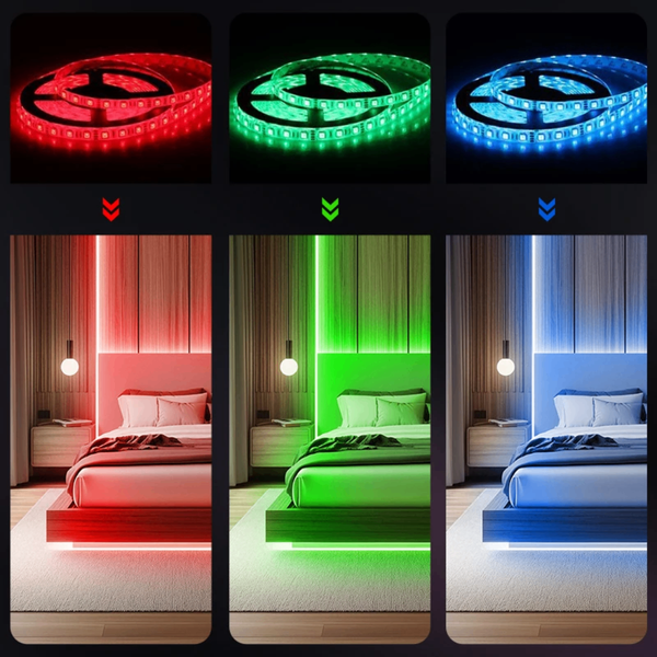 Bande LED RVB 10M télécommandé