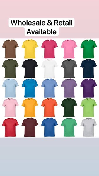 T-SHIRTS PLAIN ROUND & V-NECK