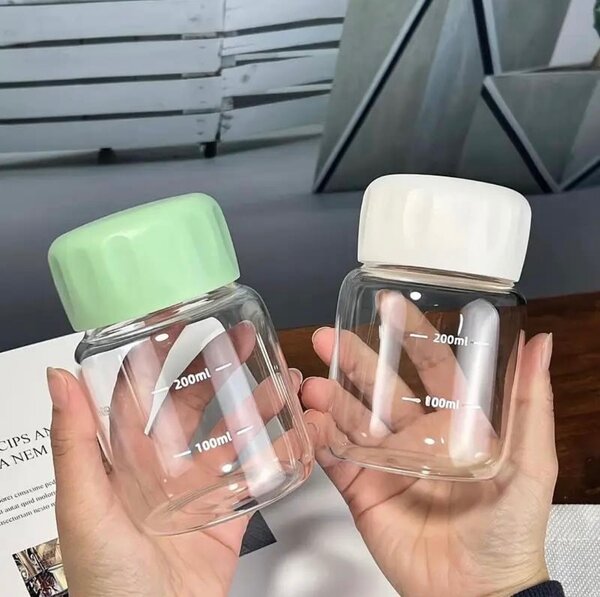 Cute chubby borosilicate mini glass 300ml
