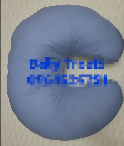 grey feeding pillow