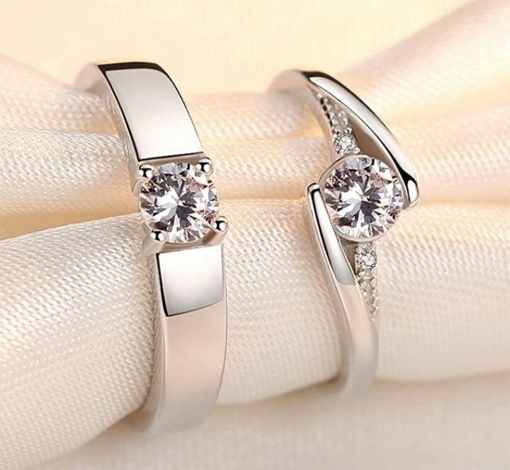 Bague couple stylé