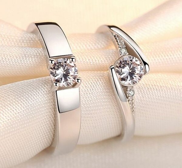 Bague couple stylé