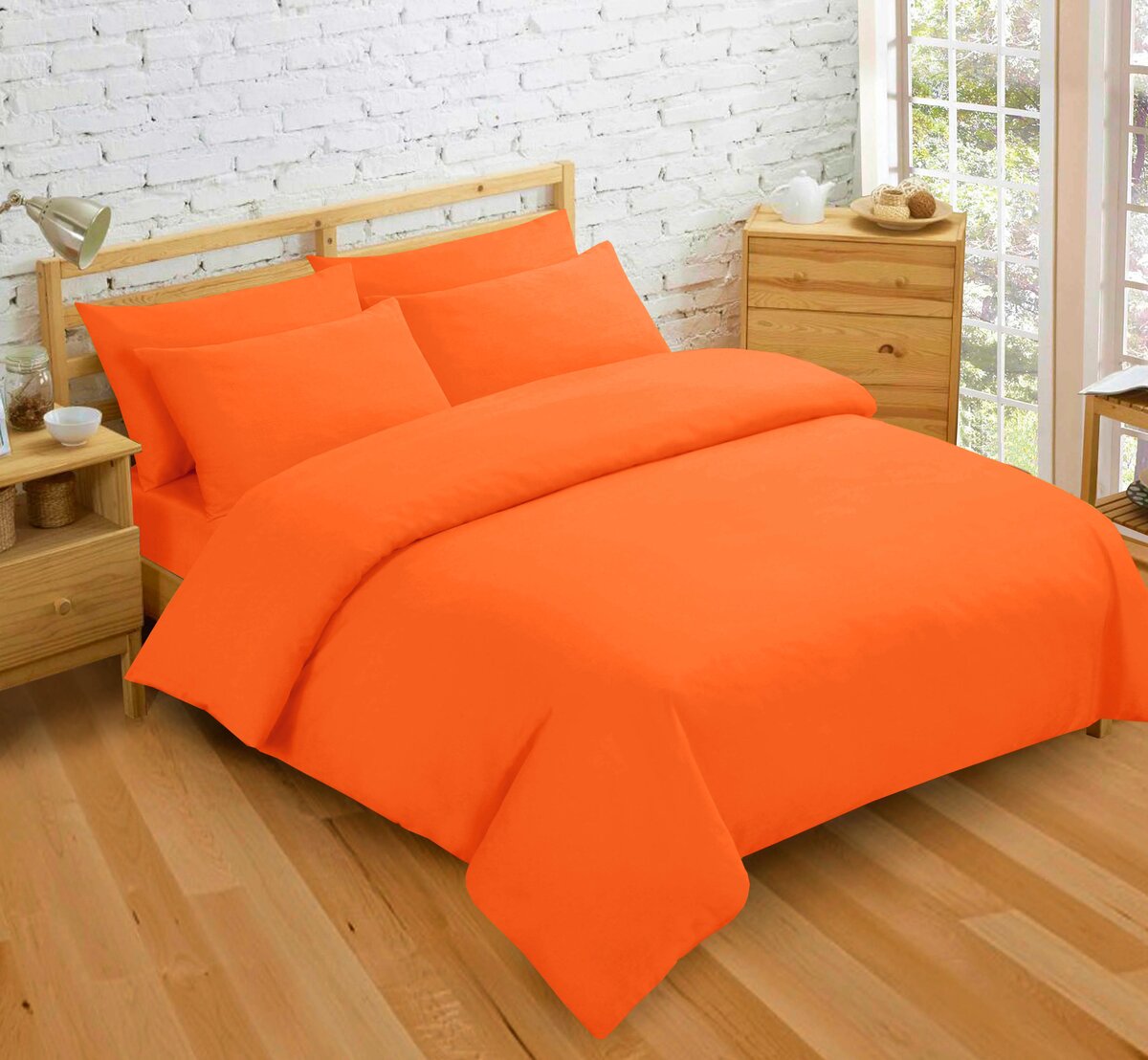 Orange duvet set