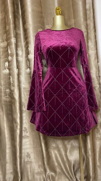 Red dinner dress