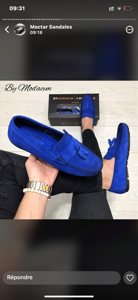 Mocassins Hommes en Daim Élégants