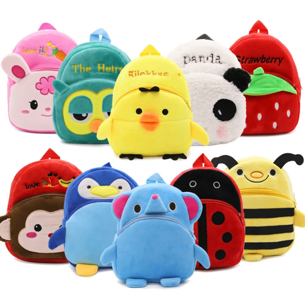 Sacs à dos animaux en peluche