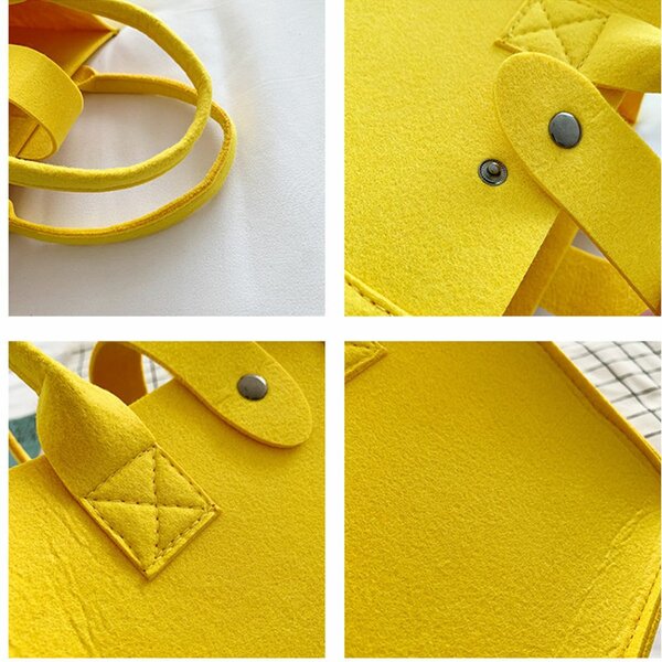 Chic sac feutre JAUNE
