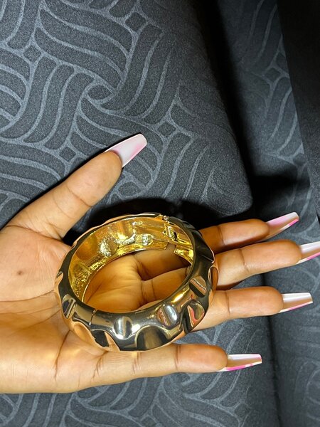 Bold gold  bangles