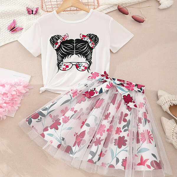 Top and skirt