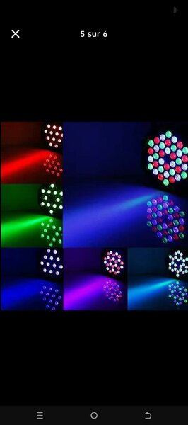Projecteur LED RGB Éclairage Salle