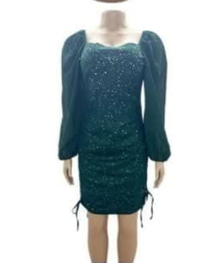 Dress tight green