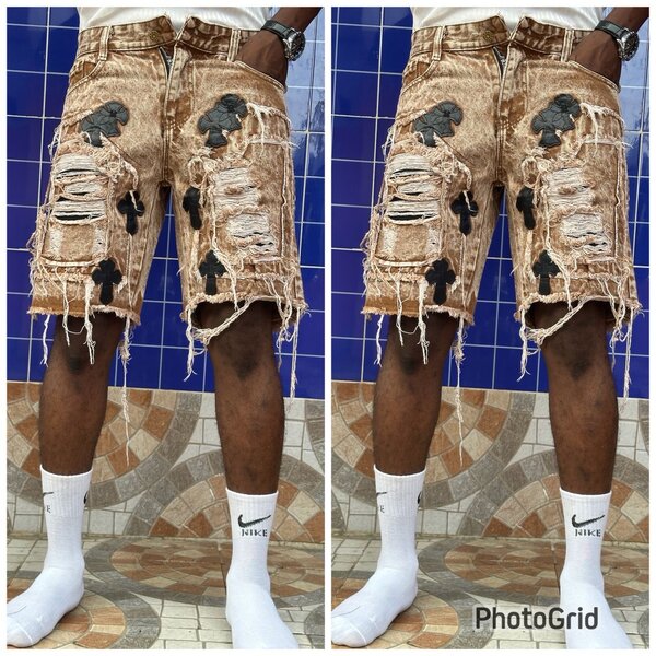 Shorts en jean déchiré tendance