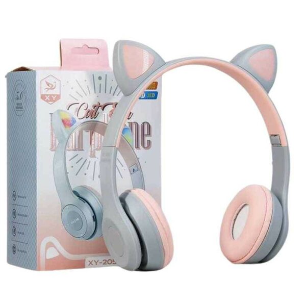 Casque rose oreille lumineux, promo fin d'année