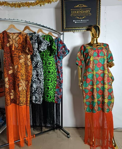 Long fringe dress