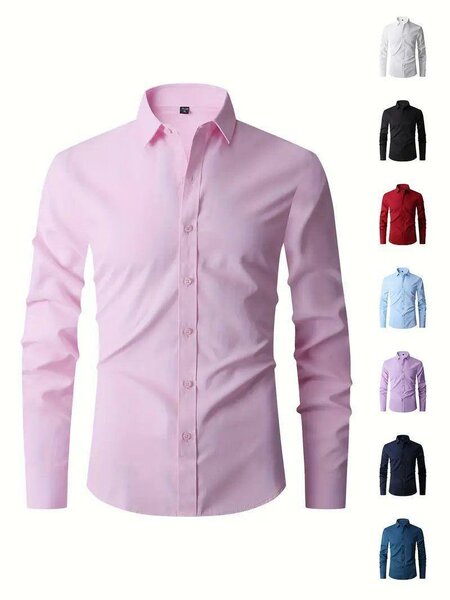 Chemise Élégante Homme Rose