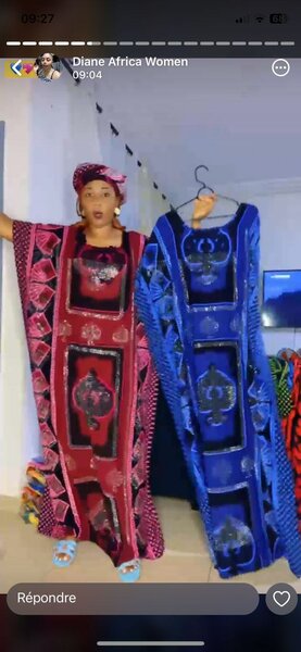 Boubou coton100%
