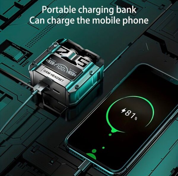 Bluetooth earbuds with PowerBank M25
