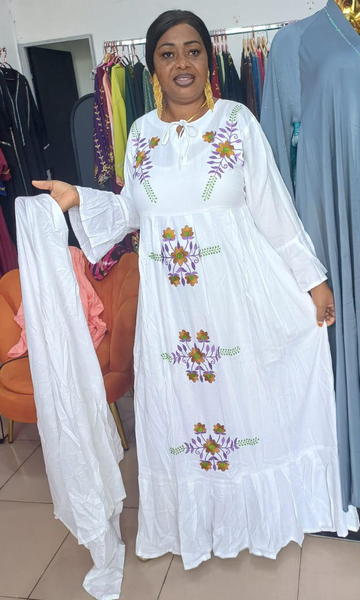 Boubou blanc