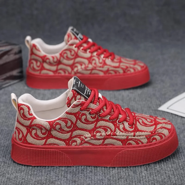 Baskets rouges tendance