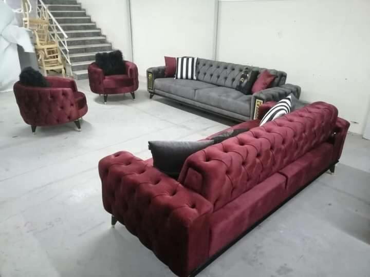 A set of beautiful and soft home furniture