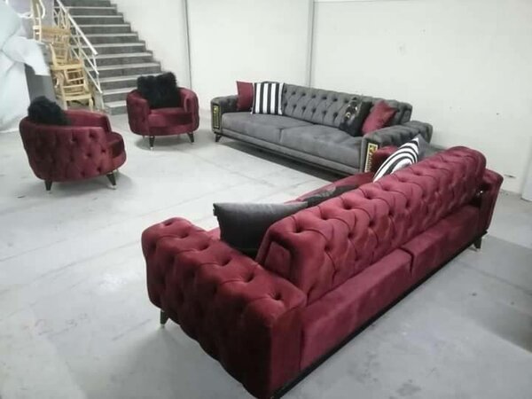 A set of beautiful and soft home furniture