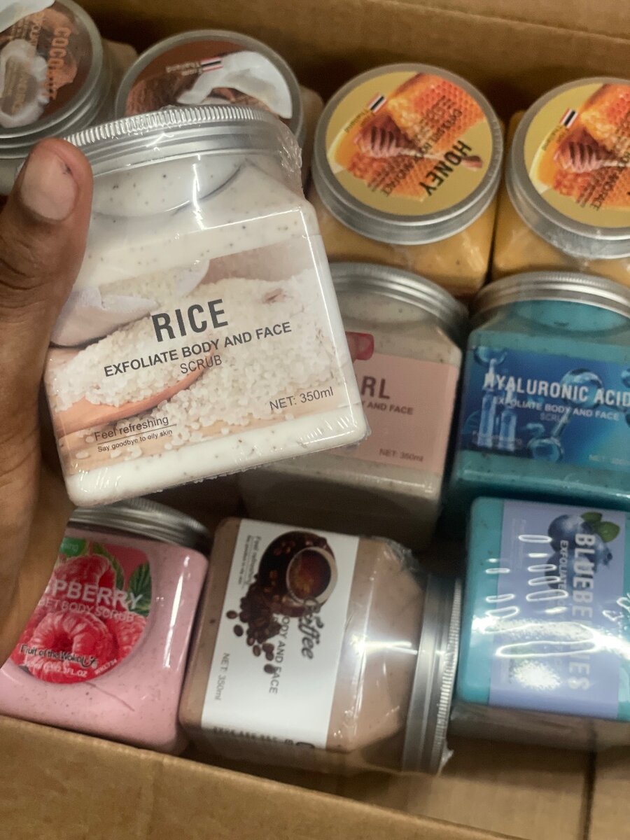 Gommage à base de riz