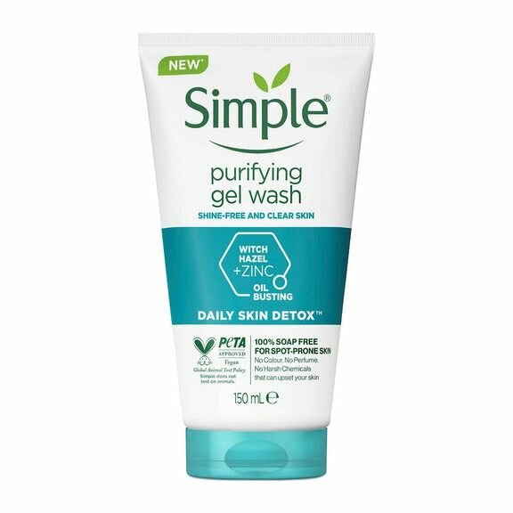 Simple purifying facial wash.