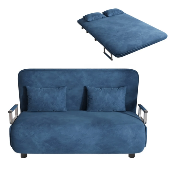 Canapé-lit convertible bleu moderne