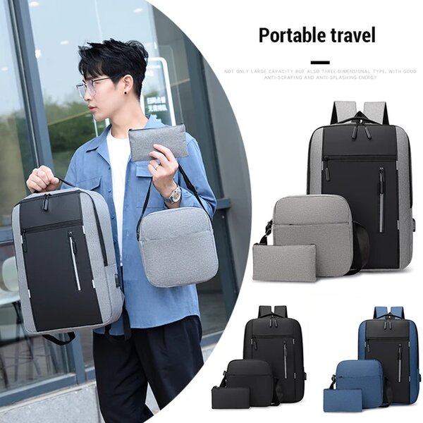 3 in 1 waterproof travel laptop backpack school bag