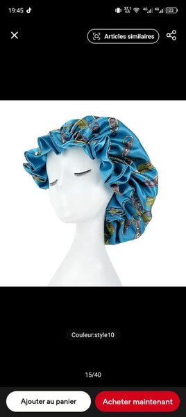 Bonnet double face