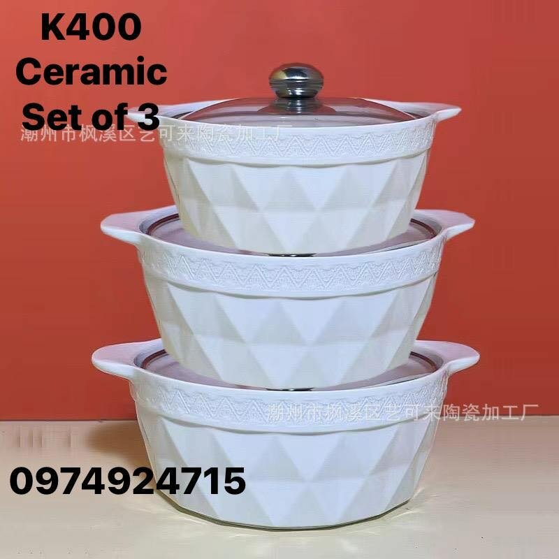 Ceramic soup bowls