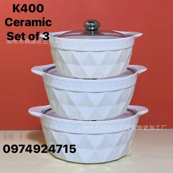 Ceramic soup bowls