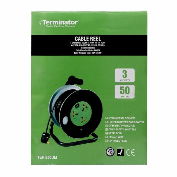 3Way Universal Power Ext. Reel