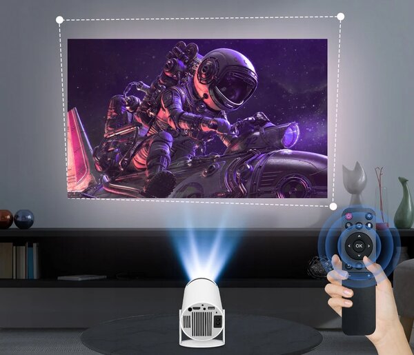 Projecteur Portable Hy300 HDMI, Android 11.0 4k Full HD 720p