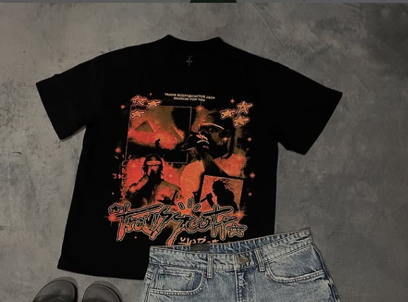 black t-shirt