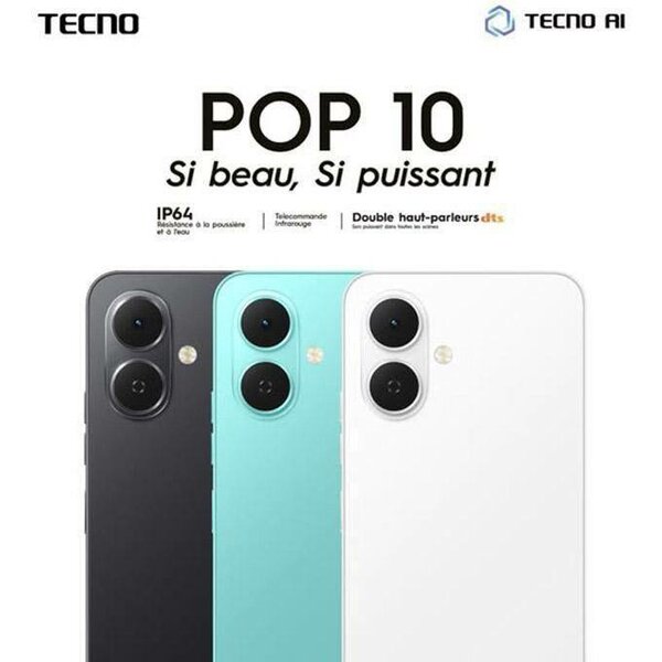 TECNO POP 10 64GB 3+3RAM