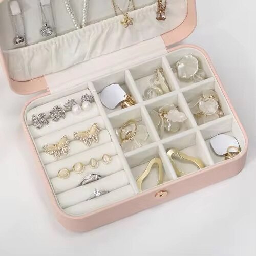 Boîte à bijoux en cuir multico