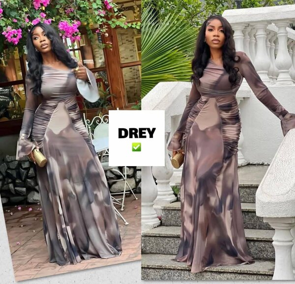 Robe élégante en mousseline